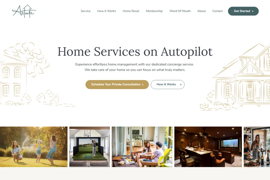 Astate Concierge website