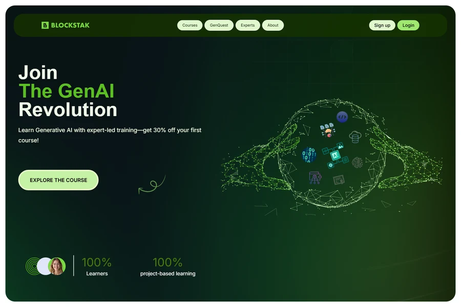 Blockstak website