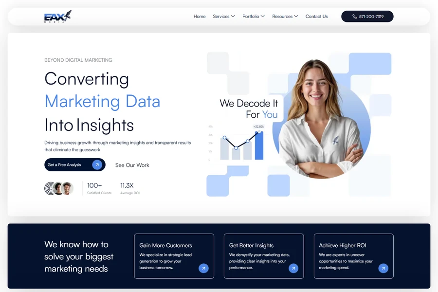 EAX Media website