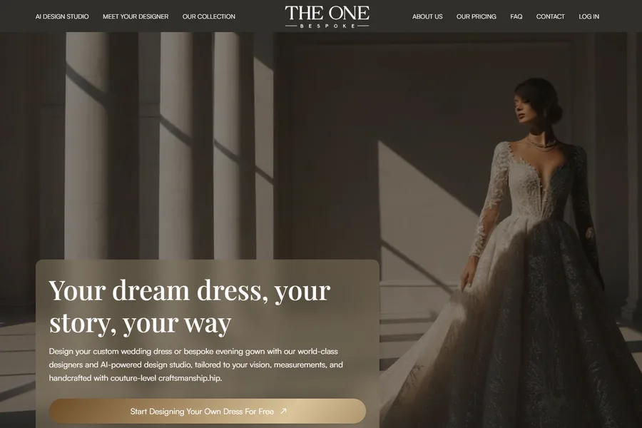 THE ONE Bespoke website